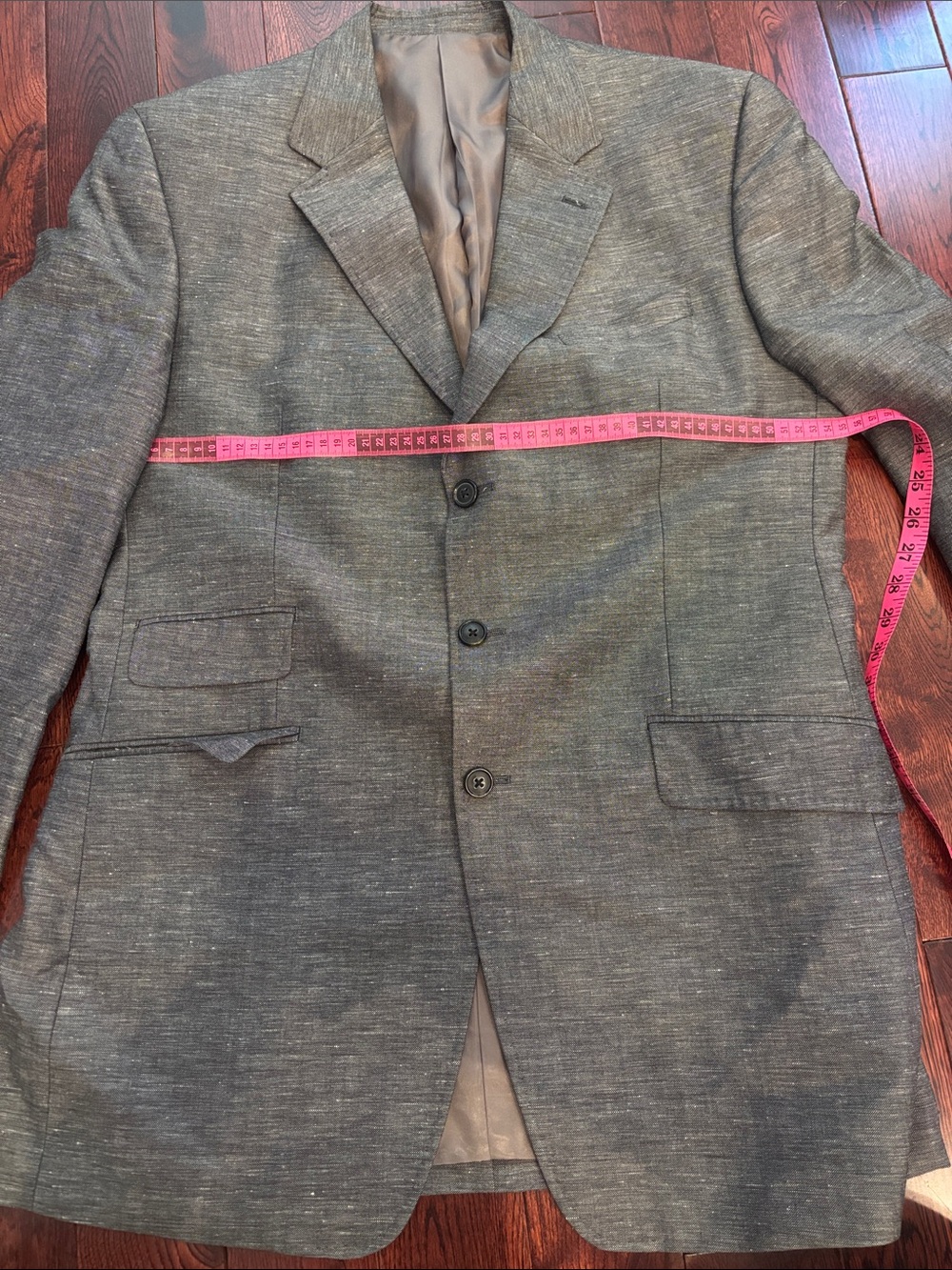 Men's Tailored Gray Sport Coat - Classic Three-Button Blazer